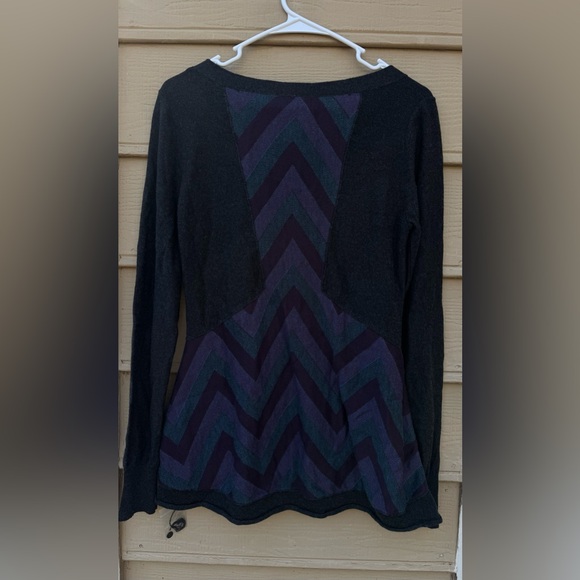 New- Free People Chevron Sweater button down long sleeve - Picture 5 of 10